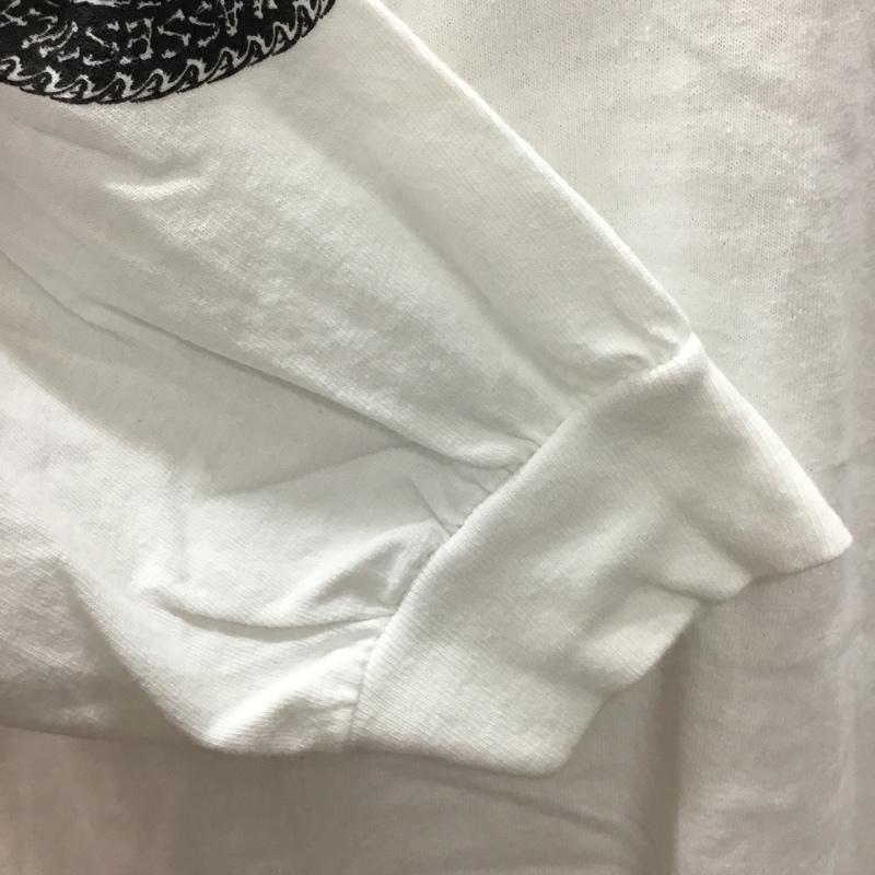 マシス MASSES カットソー 長袖 m&m コラボ 長袖カットソー プリントTシャツ L プリント 白 / ホワイト /  メンズ USED 古着 中古 10114877