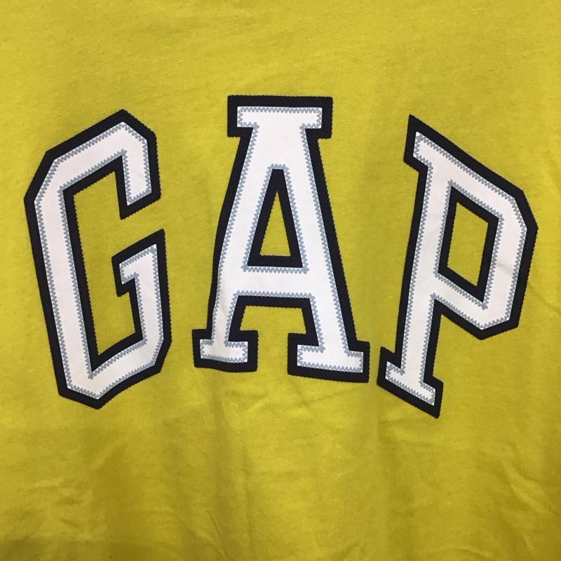 ギャップ GAP Tシャツ 半袖 M ロゴ、文字 X プリント 黄 / イエロー /  メンズ USED 古着 中古 10130156