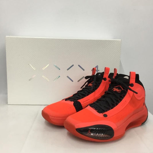 ナイキ NIKE スニーカー スニーカー BQ3381 600 AIR JORDAN 34 PF 27.5cm 箱有 27.5cm ロゴ、文字 赤 / レッド / X 黒 / ブラック /  メンズ USED 古着 中古 10136357