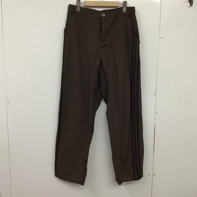 アディダス adidas パンツ チノパン チノパン ワイドパンツ カジュアルパンツ ロゴ、文字 茶 / ブラウン /  メンズ USED 古着 中古 10133733