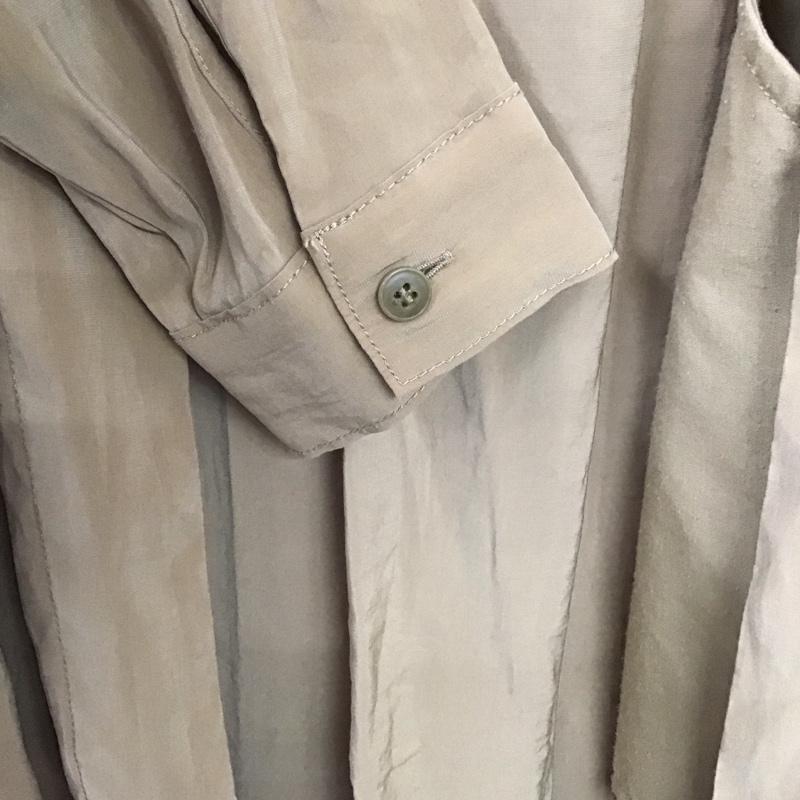 ニコアンド niko and... カーディガン 長袖 長袖カーディガン 前ボタン シャツカーディガン 4 無地 ベージュ / ベージュ /  レディース USED 古着 中古 10146672