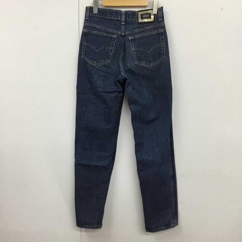 ヴェルサーチジーンズクチュール VERSACE JEANS COUTURE パンツ デニム、ジーンズ デニムパンツ ストレートパンツ スリムパンツ カジュアルパンツ 30インチ 無地 インディゴ / インディゴ /  メンズ USED 古着 中古 10120672