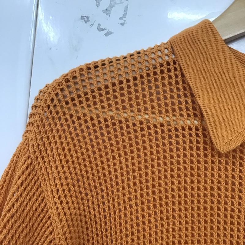 ローリーズファーム LOWRYS FARM ニット、セーター 半袖 FREE 無地 橙 / オレンジ /  レディース USED 古着 中古 10129835