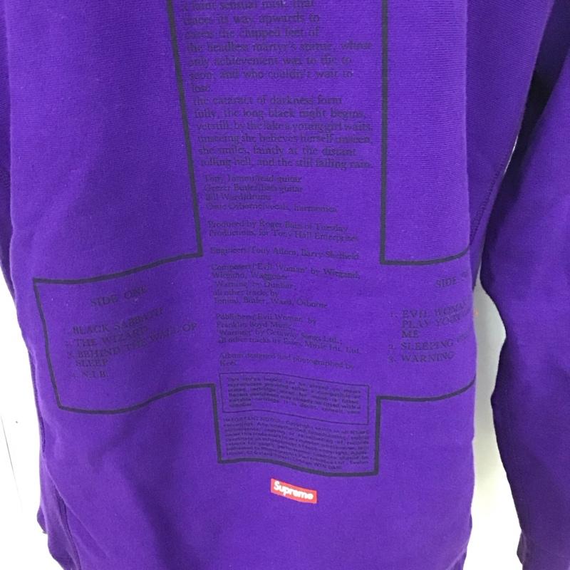 シュプリーム Supreme パーカー 長袖 2016SS BlackSabbathHoodedSweatshirt 長袖パーカー M プリント 紫 / パープル /  メンズ USED 古着 中古 10123755