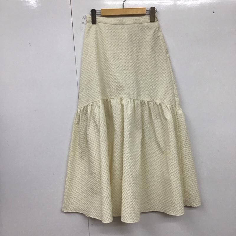 ローリーズファーム LOWRYS FARM スカート ロングスカート FREE 無地 白 / ホワイト /  レディース USED 古着 中古 10129529