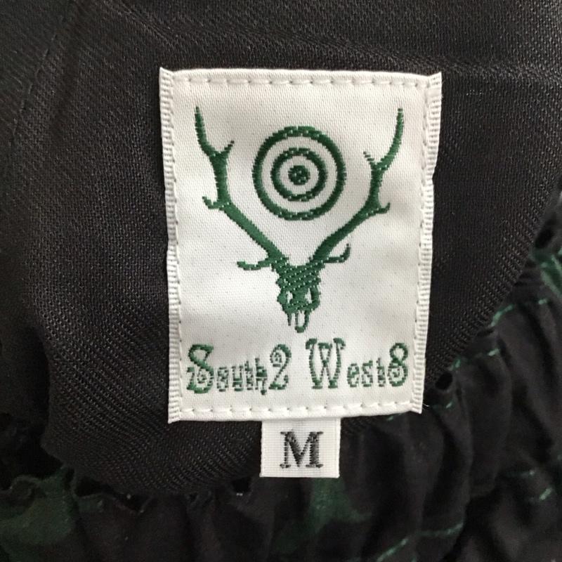 サウスツーウェストエイト South2 West8 パンツ ショートパンツ ショートパンツ ハーフパンツ カジュアルパンツ 総柄 M プリント 黒 / ブラック / X 緑 / グリーン /  メンズ USED 古着 中古 10119429