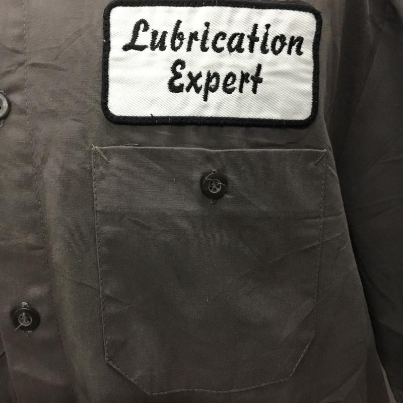 古着 USED シャツ、ブラウス 半袖 半袖シャツ カラーシャツ 半袖カットソー ボーリングシャツ XL ロゴ、文字 灰 / グレー /  メンズ USED 古着 中古 10122932