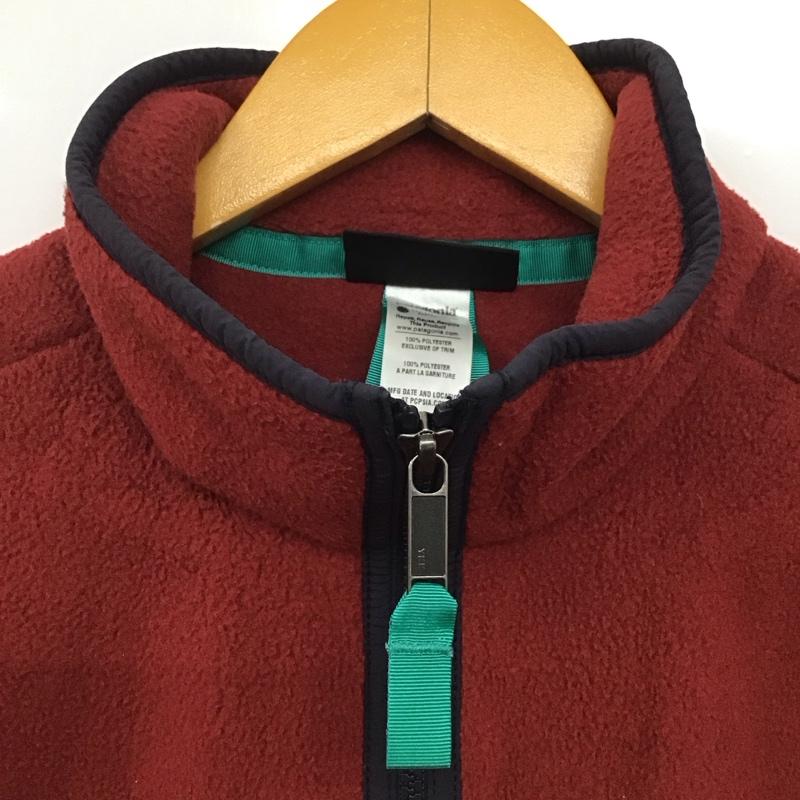 パタゴニア patagonia ベスト ベスト ジップアップベスト フリースベスト ノースリーブ スタンドカラー S ロゴ、文字 赤 / レッド /  メンズ USED 古着 中古 10141977