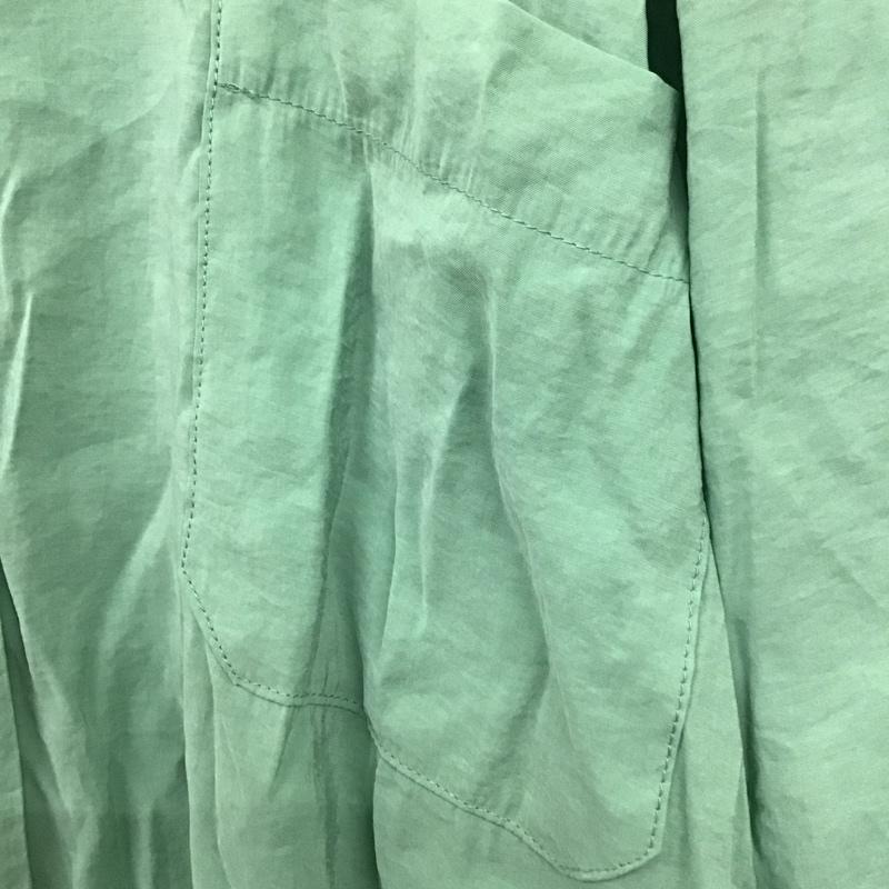 ザラ ZARA ワンピース ロングスカート シャツワンピース M 無地 緑 / グリーン /  レディース USED 古着 中古 10128872