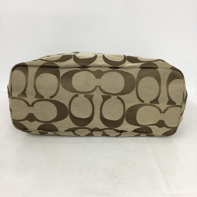 コーチ COACH トートバッグ トートバッグ F18738 シグネチャー ロゴ、文字 ベージュ / ベージュ /  レディース USED 古着 中古 10144338