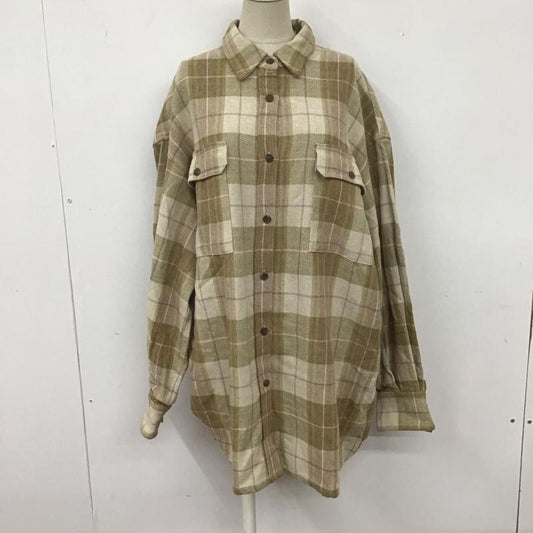 ローリーズファーム LOWRYS FARM シャツ、ブラウス 長袖 LF621262AD ヘリンボーンチェックシャツ FREE チェック マルチカラー / マルチカラー /  レディース USED 古着 中古 10107977