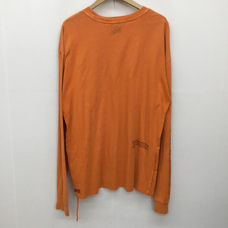 スビ KSUBI カットソー 長袖 S ロゴ、文字 橙 / オレンジ /  メンズ USED 古着 中古 10133854