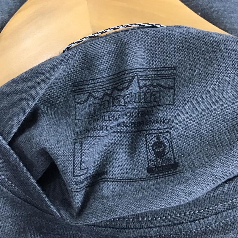パタゴニア patagonia Tシャツ 長袖 L 無地 灰 / グレー /  メンズ USED 古着 中古 10143331