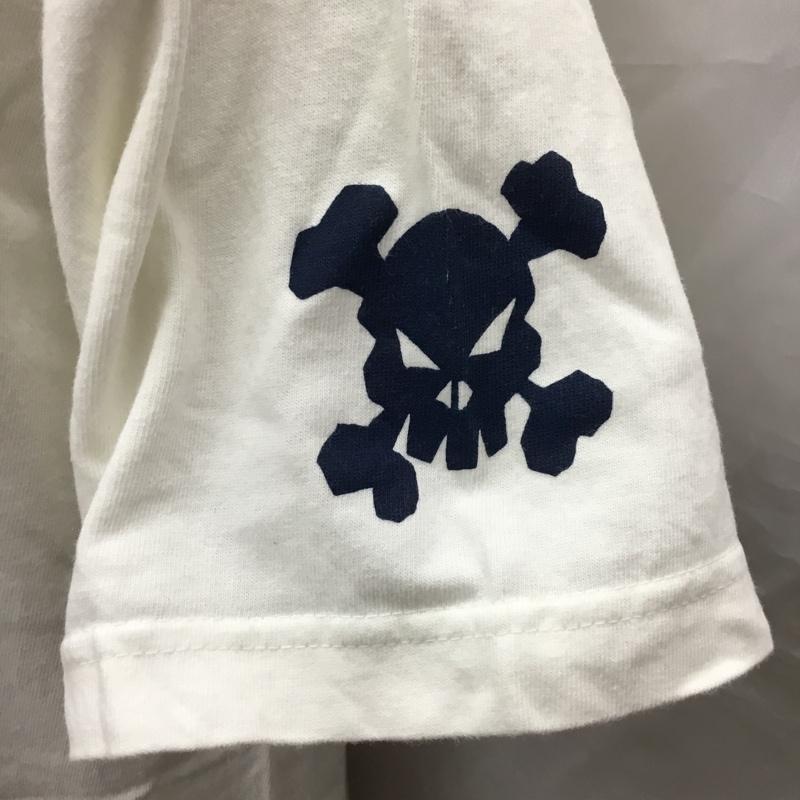 サンタスティック SANTASTIC! Tシャツ 半袖 半袖カットソー プリントTシャツ クルーネックカットソー M プリント 白 / ホワイト /  メンズ USED 古着 中古 10122916