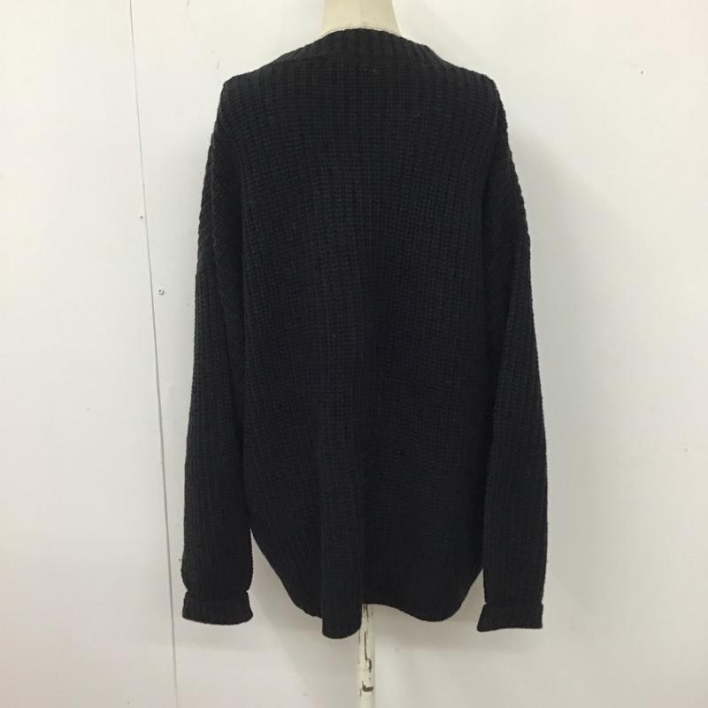 サマンサモスモス Samansa Mos2 カーディガン 長袖 FREE 無地 黒 / ブラック /  レディース USED 古着 中古 10121485