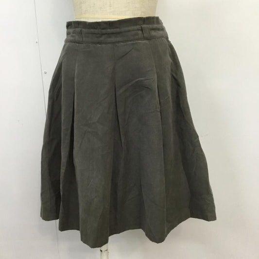 エマジェームス EMMAJAMES スカート ミニスカート 無地 チャコールグレー / チャコールグレー /  レディース USED 古着 中古 10043351