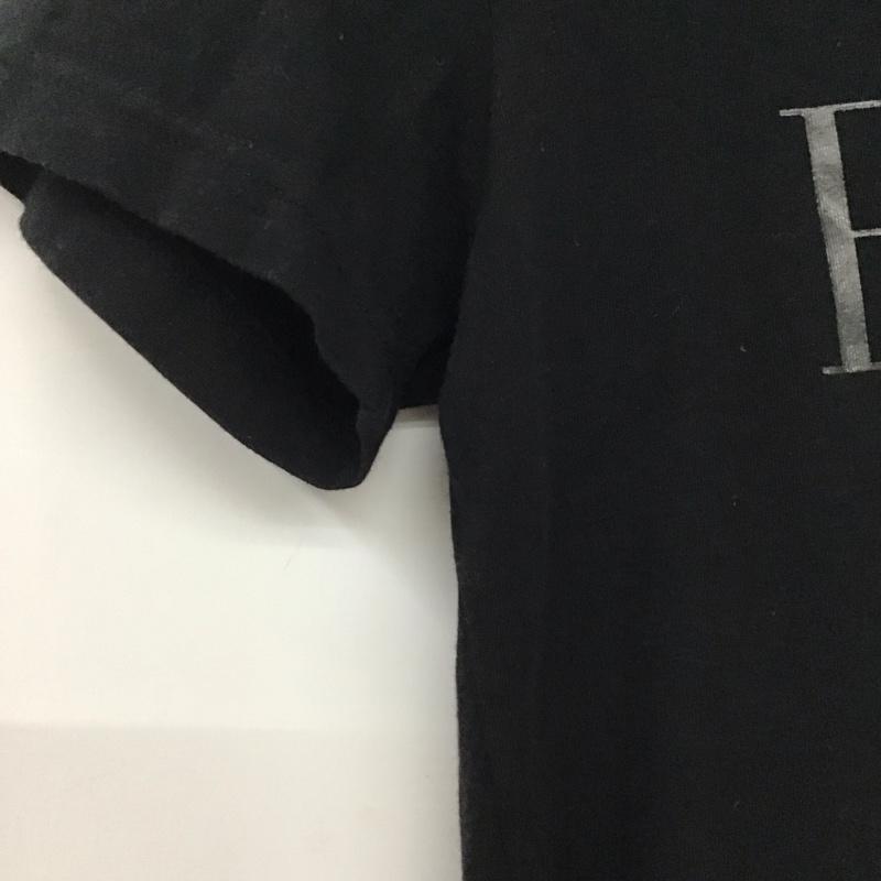 エンポリオアルマーニ EMPORIO ARMANI Tシャツ 半袖 半袖カットソー プリントTシャツ Vネックカットソー M ロゴ、文字 黒 / ブラック /  メンズ USED 古着 中古 10132300