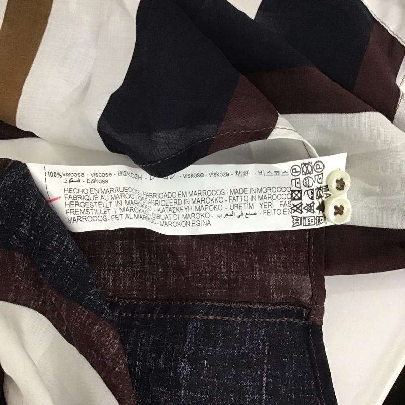 ザラ ZARA シャツ、ブラウス 長袖 長袖シャツ ストライプシャツ カラーシャツ L ストライプ マルチカラー / マルチカラー /  メンズ USED 古着 中古 10139701