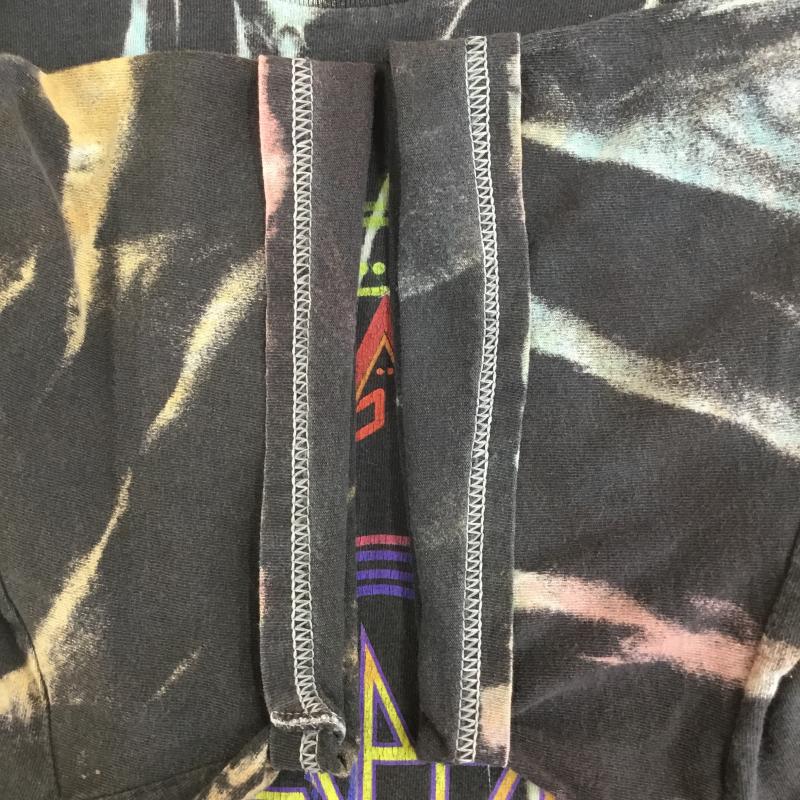 ＵＳフルギ US古着 Tシャツ 半袖 DEFLEPPARD タイダイ柄 バンT M ロゴ、文字 黒 / ブラック / X マルチカラー / マルチカラー /  メンズ USED 古着 中古 10148471
