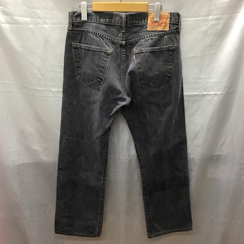 リーバイストラウスアンドコー Levi Strauss & co. パンツ デニム、ジーンズ デニムパンツ ストレートパンツ ワイドパンツ カジュアルパンツ 34インチ 無地 黒 / ブラック /  メンズ USED 古着 中古 10117439