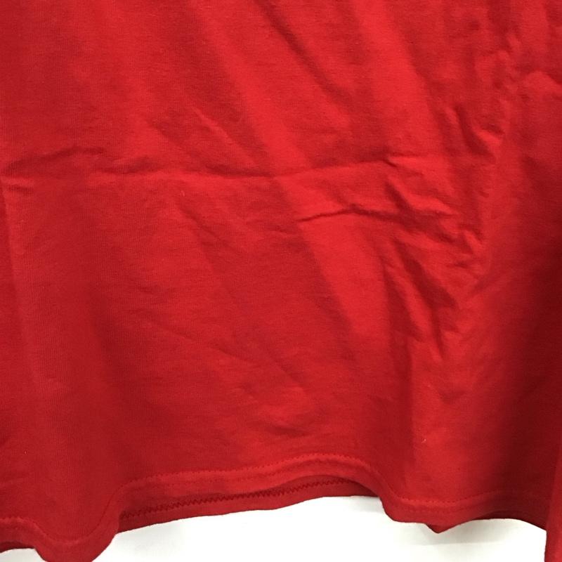 ホッキー HOCKEY Tシャツ 半袖 半袖カットソー プリントTシャツ クルーネックカットソー バンドTシャツ M プリント 赤 / レッド /  メンズ USED 古着 中古 10130738