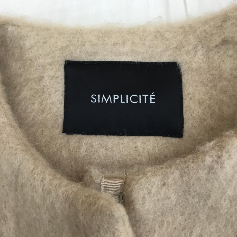 シンプリシテェ Simplicite コート コート一般 FREE 無地 茶 / ブラウン /  レディース USED 古着 中古 10142538