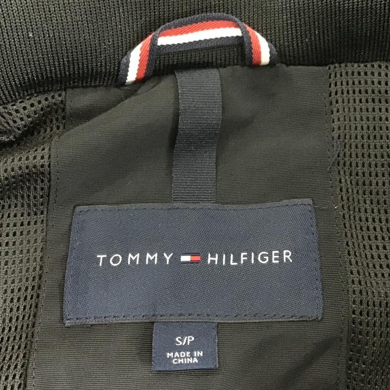 トミーヒルフィガー TOMMY HILFIGER ジャケット、上着 ジャンパー、ブルゾン ジップアップジャケット ジャンパー アウター カジュアルジャケット S ロゴ、文字 黒 / ブラック /  メンズ USED 古着 中古 10105593