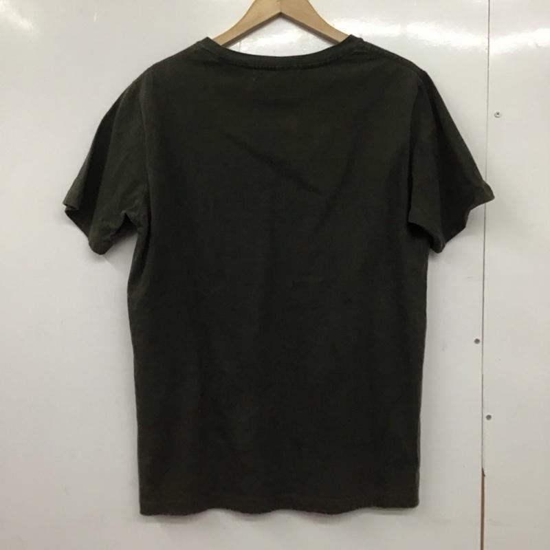 レミ レリーフ REMI RELIEF Tシャツ 半袖 クルーネック 胸ポケット コットン L 無地 カーキ / カーキ /  メンズ USED 古着 中古 10145212