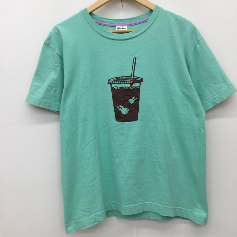 キューン CUNE Tシャツ 半袖 CUNE CAFE M プリント X キャラクター 水色 / ライトブルー /  メンズ USED 古着 中古 10133770