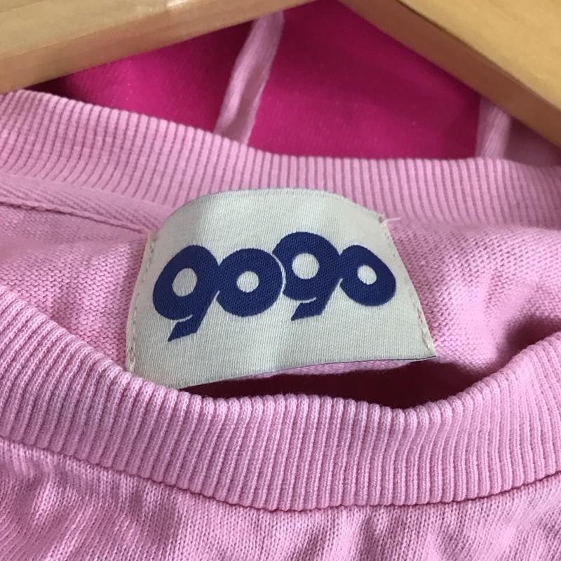ナインティナインティ 9090 Tシャツ 半袖 半袖カットソー プリントTシャツ クルーネックカットソー M ロゴ、文字 桃 / ピンク /  メンズ USED 古着 中古 10151283