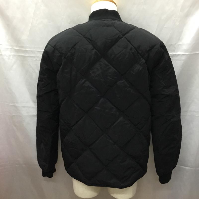 エディーバウアー Eddie Bauer ジャケット、上着 ジャンパー、ブルゾン ジップアップジャケット ジャンパー アウター ダウンジャケット キルティングジャケット M 無地 黒 / ブラック /  メンズ USED 古着 中古 10111320