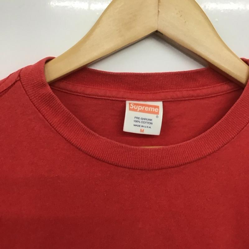 シュプリーム Supreme Tシャツ 半袖 半袖カットソー プリントTシャツ クルーネックカットソー ロゴT M ロゴ、文字 赤 / レッド /  メンズ USED 古着 中古 10146435