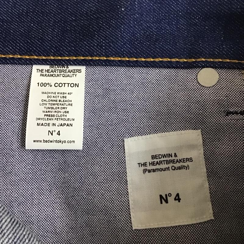 ベドウィン アンド ザ ハートブレイカーズ BEDWIN & THE HEARTBREAKERS パンツ デニム、ジーンズ 24sb4553 9LDENIMPANTSJESSEE デニムパンツ ジーンズ 4 無地 インディゴ / インディゴ /  メンズ USED 古着 中古 10115143
