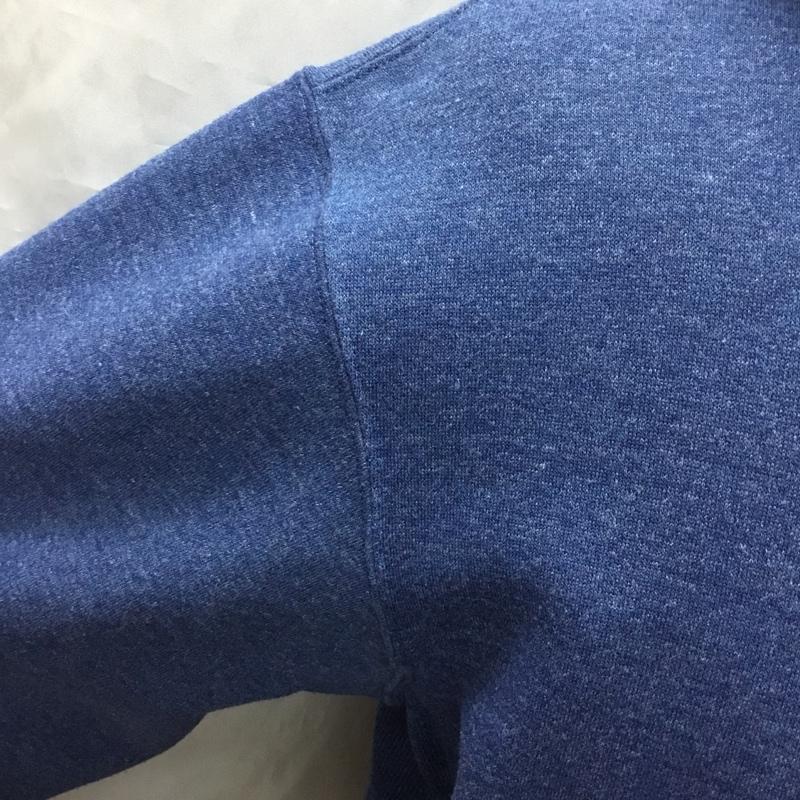 ザノースフェイス THE NORTH FACE パーカー 長袖 nt61835 スクエアロゴフーディープルオーバーパーカー 長袖スウェット M ロゴ、文字 青 / ブルー /  メンズ USED 古着 中古 10121805