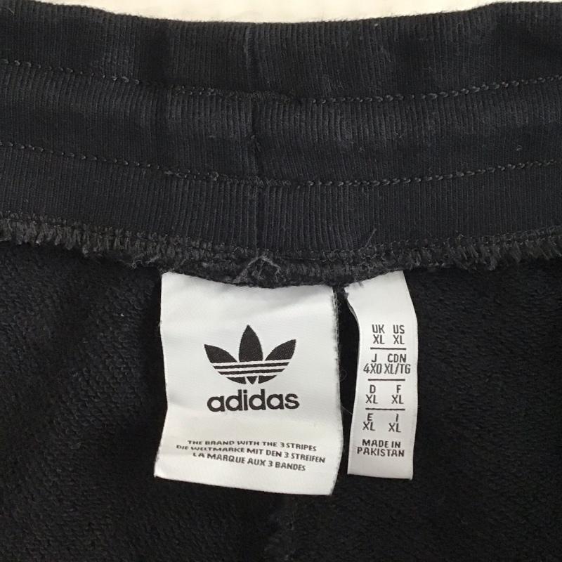 アディダス adidas パンツ ワークパンツ、ペインターパンツ ワイドパンツ カジュアルパンツ ワークパンツ ジャージ ロゴ、文字 黒 / ブラック /  メンズ USED 古着 中古 10120501