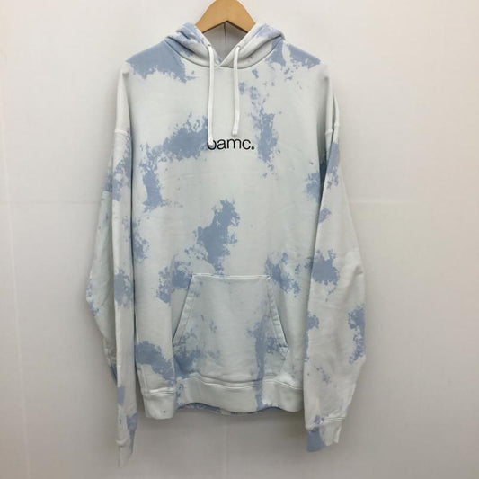 オーエーエムシー OAMC パーカー 長袖 OAMC SPEED CLOUD HOODIE 23E28OAJ36COT00870 L ロゴ、文字 X 総柄 X 刺繍 水色 / ライトブルー /  メンズ USED 古着 中古 10128706
