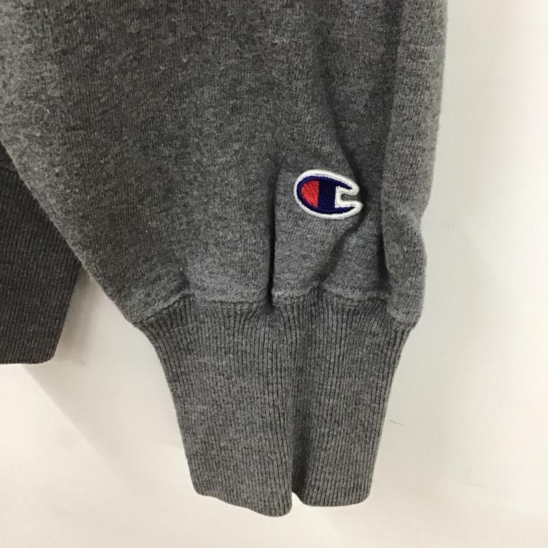 チャンピオン Champion トレーナー 長袖 長袖トレーナー スウェット クルーネック プルオーバー S ロゴ、文字 灰 / グレー /  メンズ USED 古着 中古 10129084
