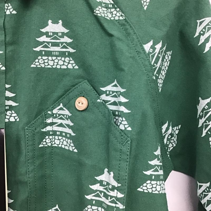 ゴースローキャラバン go slow caravan シャツ、ブラウス 長袖 長袖シャツ プリントシャツ カラーシャツ 1 プリント 緑 / グリーン /  メンズ USED 古着 中古 10147541
