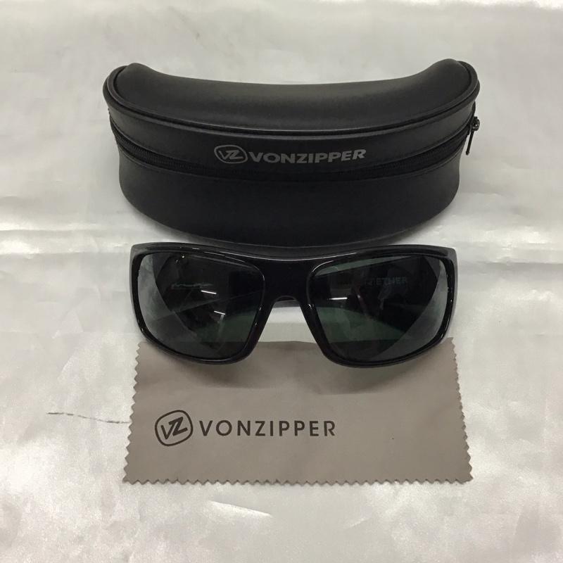 ボンジッパー VONZIPPER めがね・サングラス サングラス ETHER SUPLEX スポーツサングラス ロゴ、文字 黒 / ブラック /  メンズ USED 古着 中古 10115453