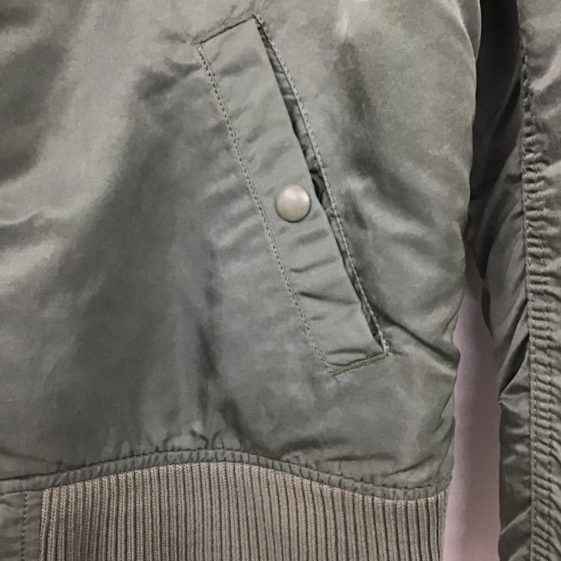 アルファインダストリー Alpha Industries ジャケット、上着 ジャンパー、ブルゾン ミリタリージャケット ジップアップジャケット アウター M 無地 カーキ / カーキ /  メンズ USED 古着 中古 10145241
