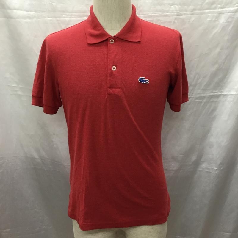 ラコステ LACOSTE ポロシャツ 半袖 ワニ ワンポイント 赤 / レッド /  メンズ USED 古着 中古 10115528