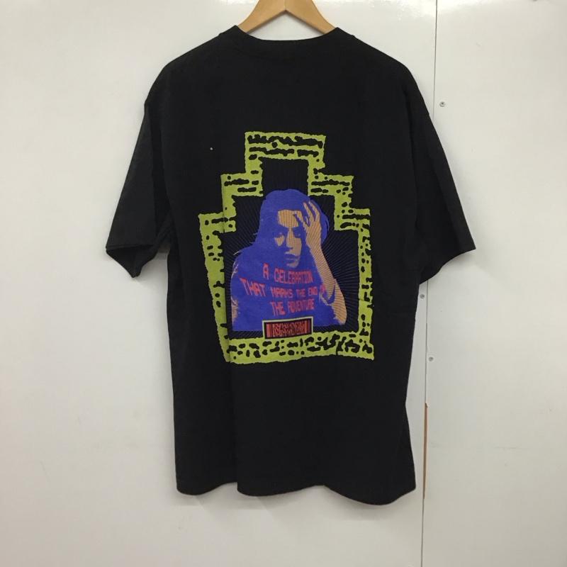 シーイー C E Tシャツ 半袖 半袖カットソー プリントTシャツ クルーネックカットソー XXL ロゴ、文字 黒 / ブラック /  メンズ USED 古着 中古 10141409