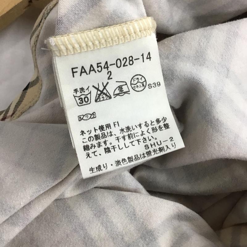バーバリー BURBERRY Tシャツ 七分袖 2 チェック マルチカラー / マルチカラー /  レディース USED 古着 中古 10134644