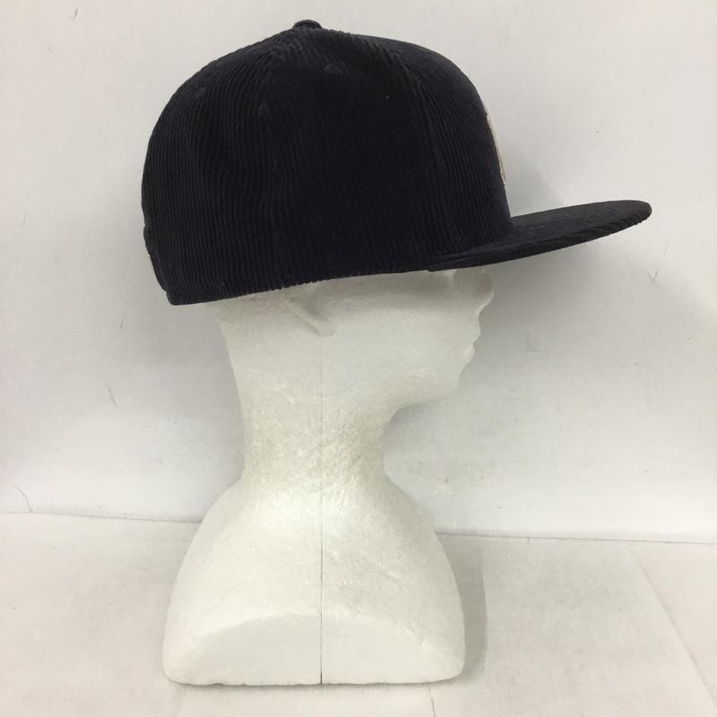 ニューエラ NEW ERA 帽子 キャップ NY コーデュロイ 59FIFTY MLB 59.6cm ロゴ、文字 紺 / ネイビー /  メンズ USED 古着 中古 10124616