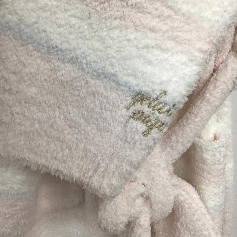 ジェラートピケ gelato pique カーディガン 長袖 PWNT185032 パウダーボーダーガウン ルームウェア ロゴ FREE ロゴ、文字 白 / ホワイト / X 桃 / ピンク / X 水色 / ライトブルー /  レディース USED 古着 中古 10145906