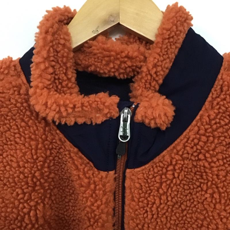 エディーバウアー Eddie Bauer ジャケット、上着 ジャケット、ブレザー ジップアップジャケット フリースジャケット アウター M 無地 橙 / オレンジ /  メンズ USED 古着 中古 10141216