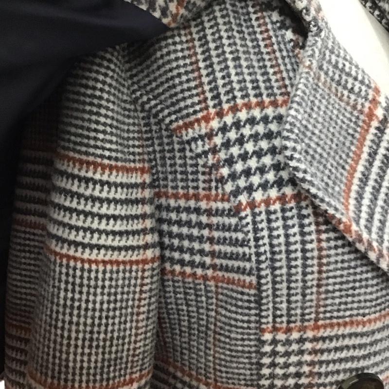 ティティーアンドコー titty&Co. コート コート一般 082-631-208 ピーコート ロングコート アウター M チェック マルチカラー / マルチカラー /  レディース USED 古着 中古 10109946