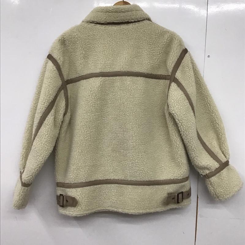 ローリーズファーム LOWRYS FARM ジャケット、上着 ジャンパー、ブルゾン ボアジャケット FREE 無地 アイボリー / アイボリー /  レディース USED 古着 中古 10146314