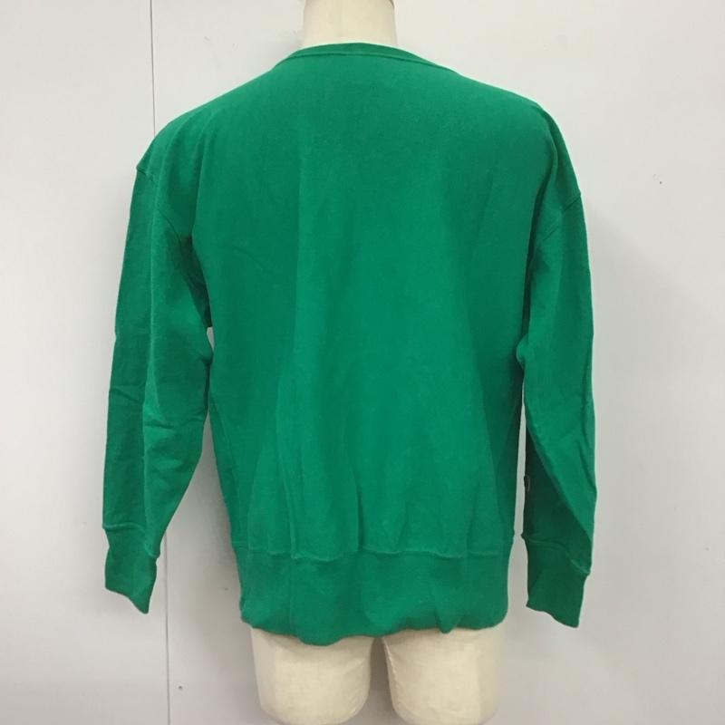 チャンピオン Champion トレーナー 長袖 cwsx403 スウェット クルーネックカットソー S ロゴ、文字 緑 / グリーン /  メンズ USED 古着 中古 10124659