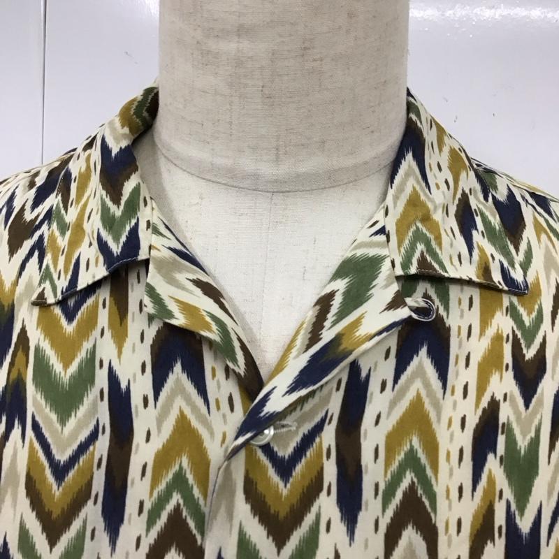 古着 USED シャツ、ブラウス 半袖 LUCKY FIELD オープンカラーシャツ 開襟 レーヨン FREE 総柄 マルチカラー / マルチカラー /  メンズ USED 古着 中古 10116810